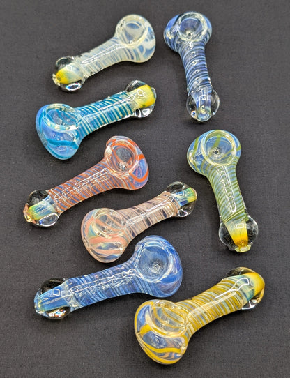 2 Pack of 3"-4" Glass Spoon Pipes