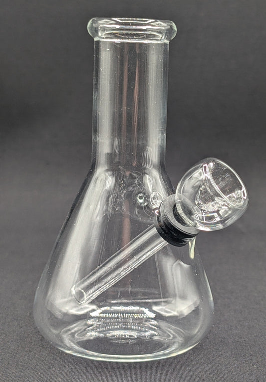 5" Glass Water Pipe Bong Clear Beaker