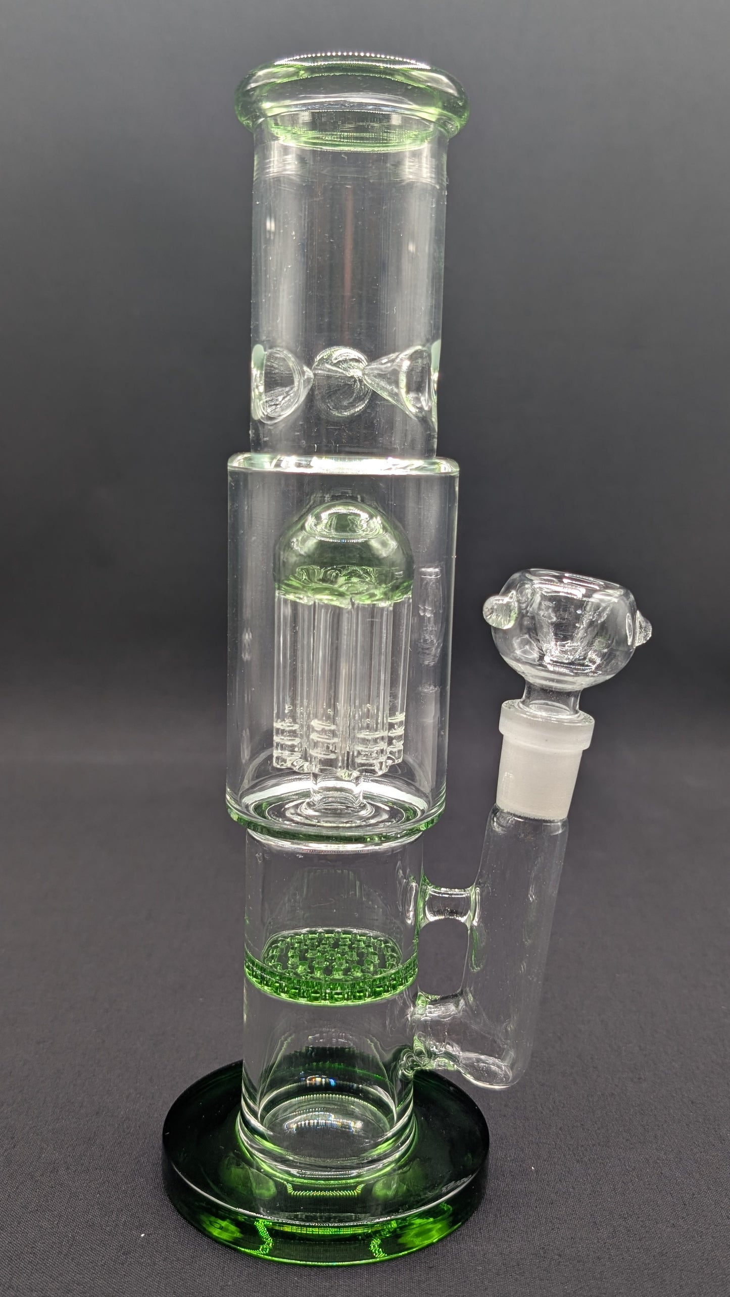 10" Glass Water Pipe Bong Thick Tree and Honeycomb Percs!!  GR