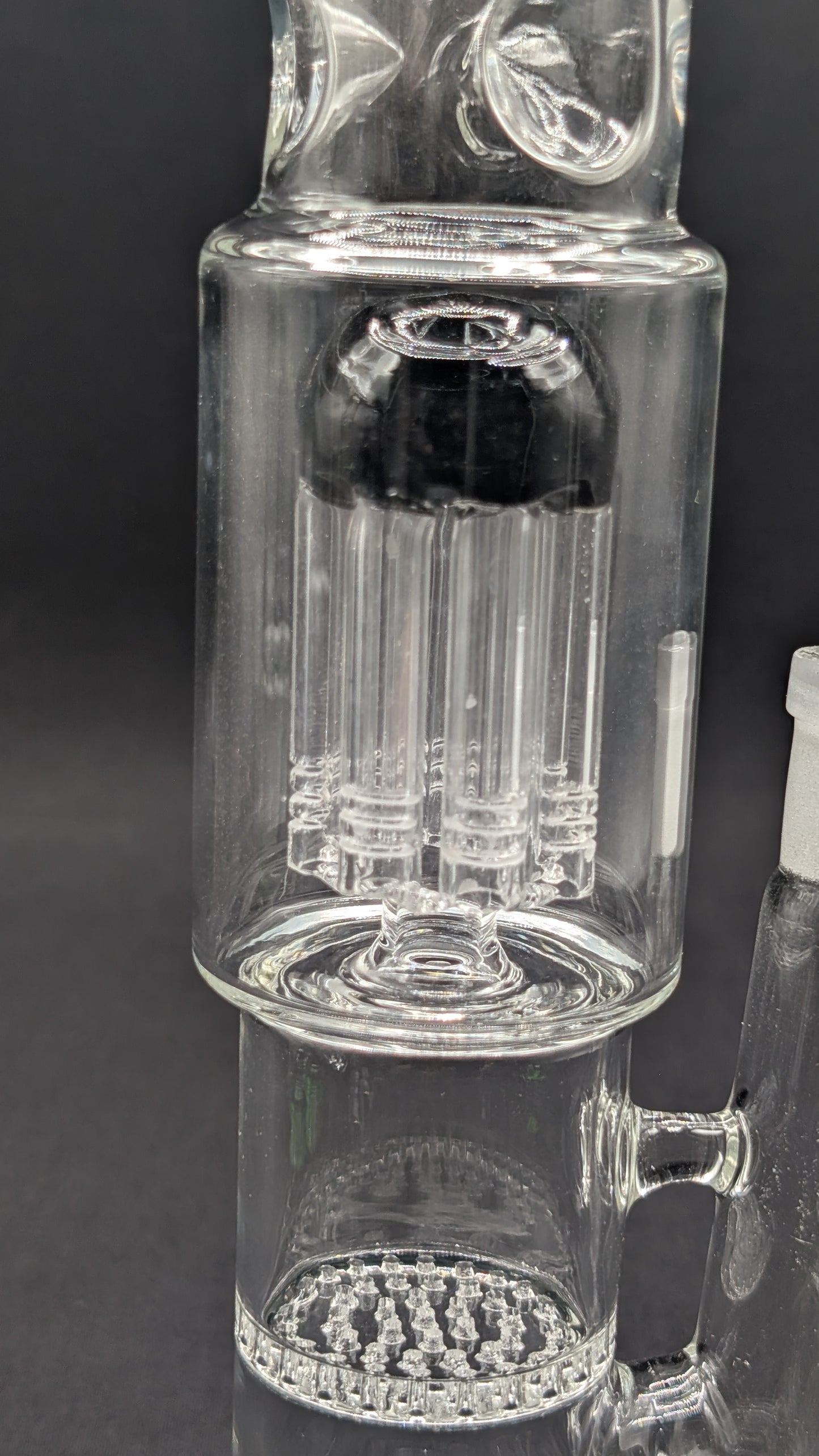 10" Glass Water Pipe Bong Thick Tree and Honeycomb Percs!!  BK