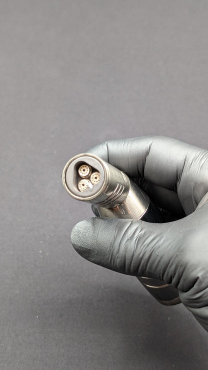 Jobon 3 Jet Torch Butane Lighter with Adjustable Nozzle - Silver