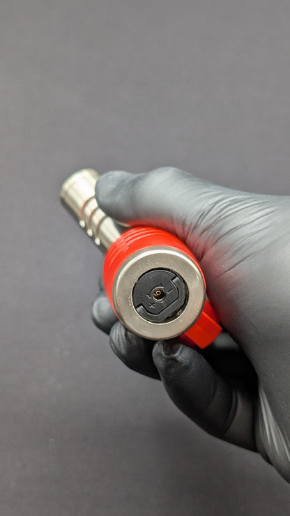 Jobon 3 Jet Torch Butane Lighter with Adjustable Nozzle - Orange