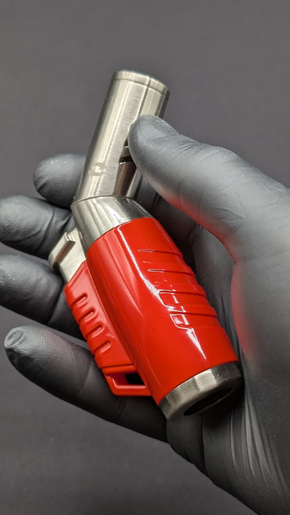 Jobon 3 Jet Torch Butane Lighter with Adjustable Nozzle - Orange