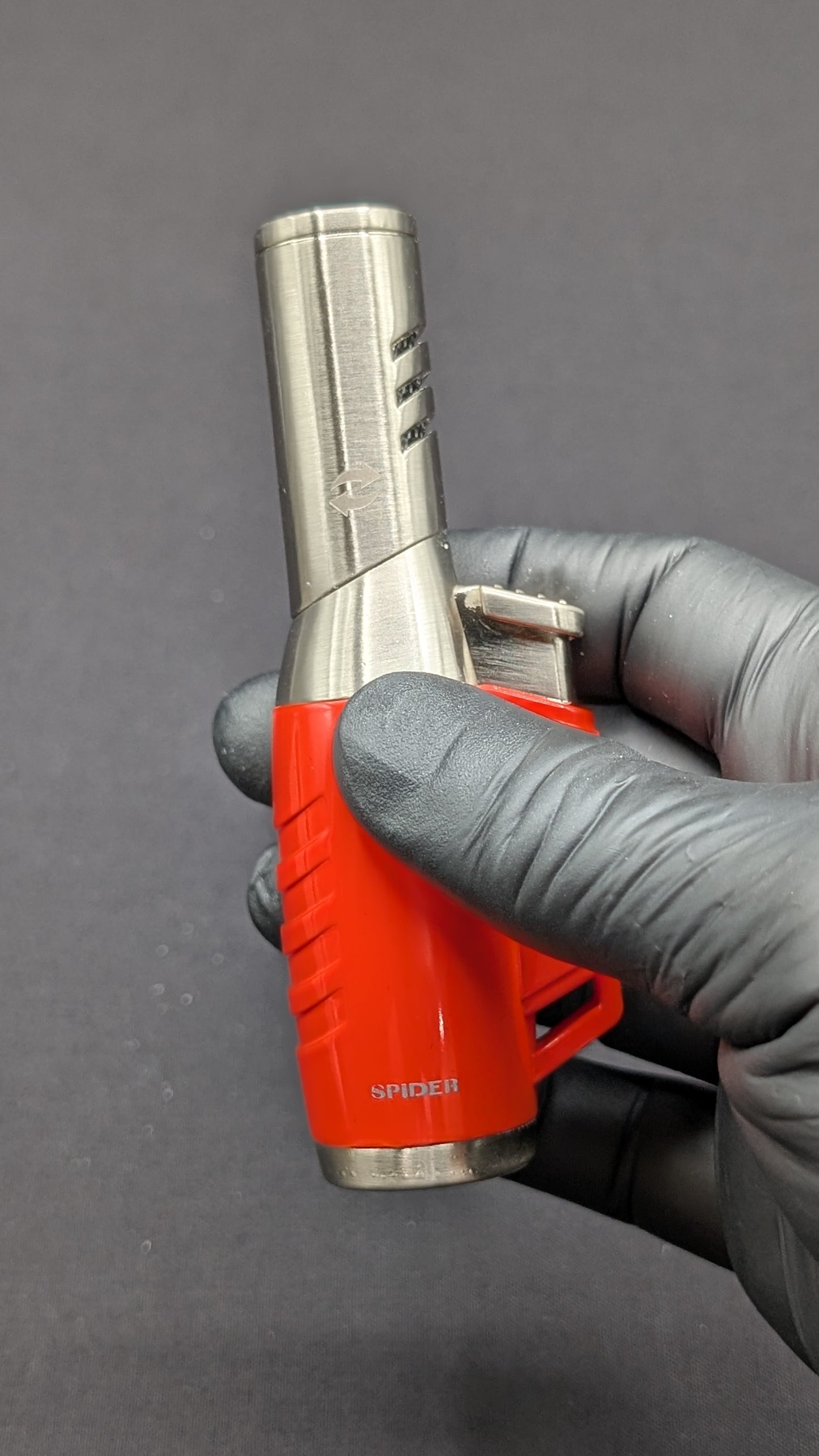 Jobon 3 Jet Torch Butane Lighter with Adjustable Nozzle - Orange