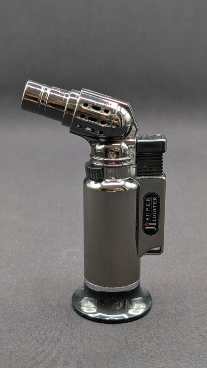 Standing Torch Butane Lighter - Silver