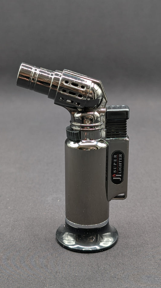 Standing Torch Butane Lighter - Silver