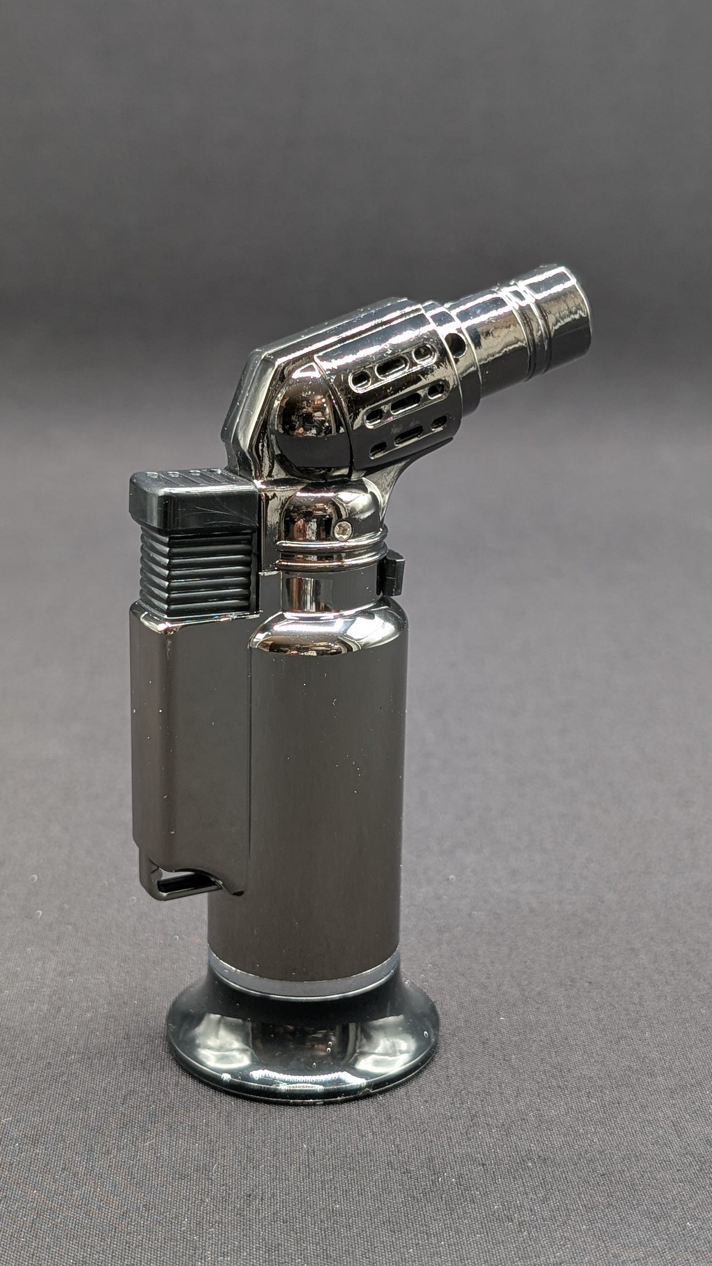 Standing Torch Butane Lighter - Silver