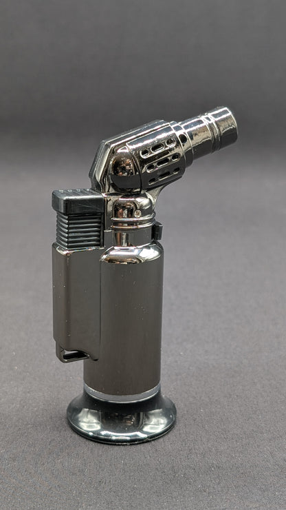 Standing Torch Butane Lighter - Silver