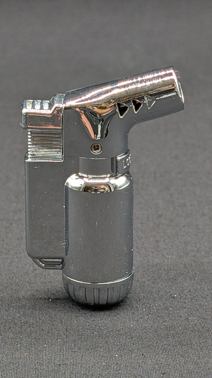 Jet Torch Windproof Butane Lighter Silver