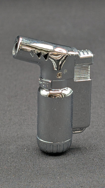 Jet Torch Windproof Butane Lighter Silver