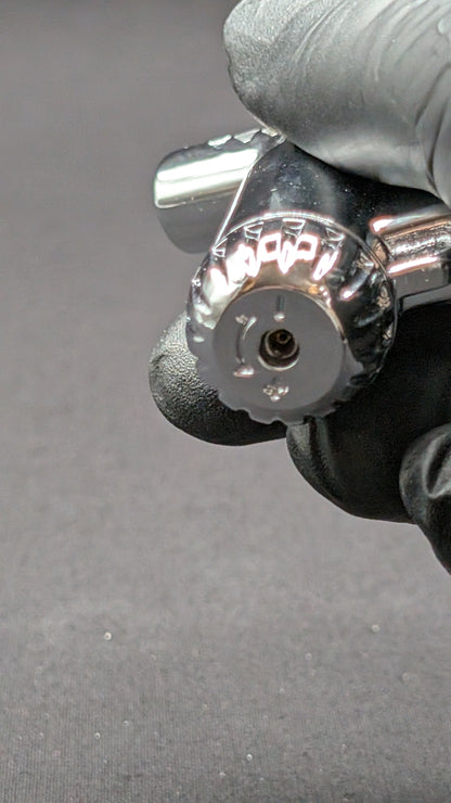 Jet Torch Windproof Butane Lighter Silver