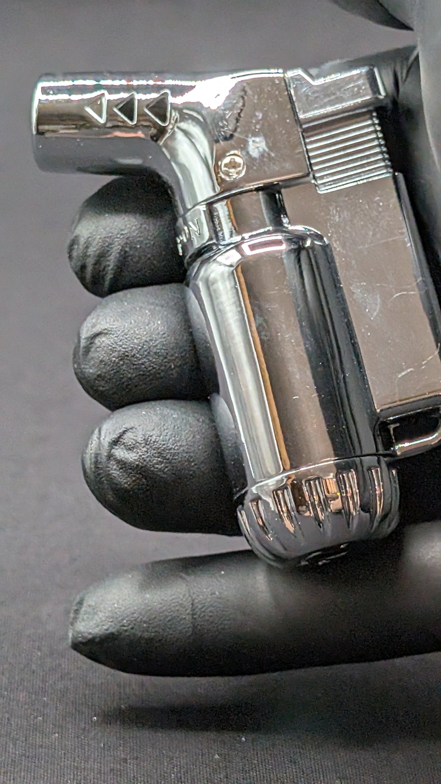 Jet Torch Windproof Butane Lighter Silver