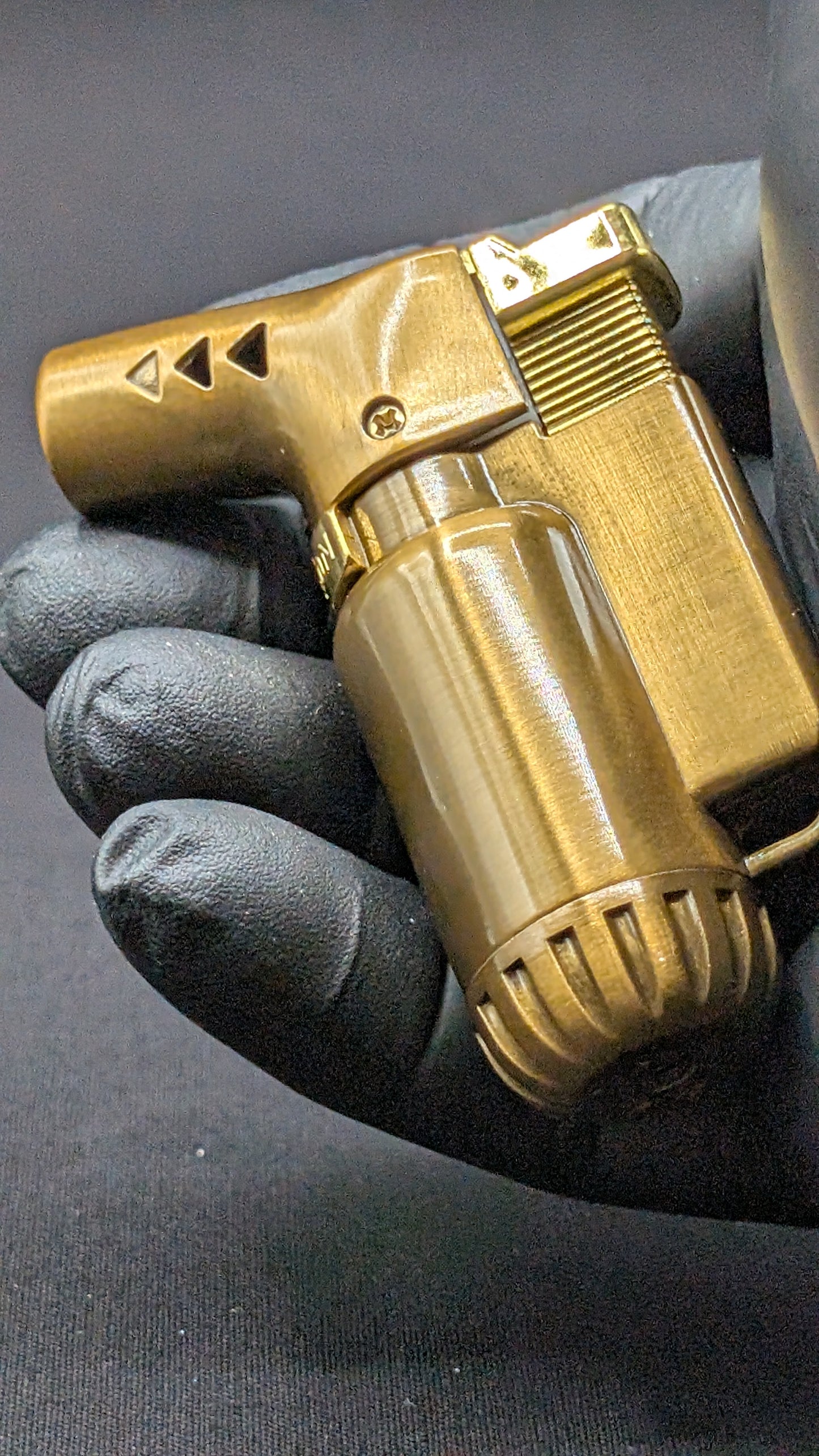 Jet Torch Windproof Butane Lighter Gold