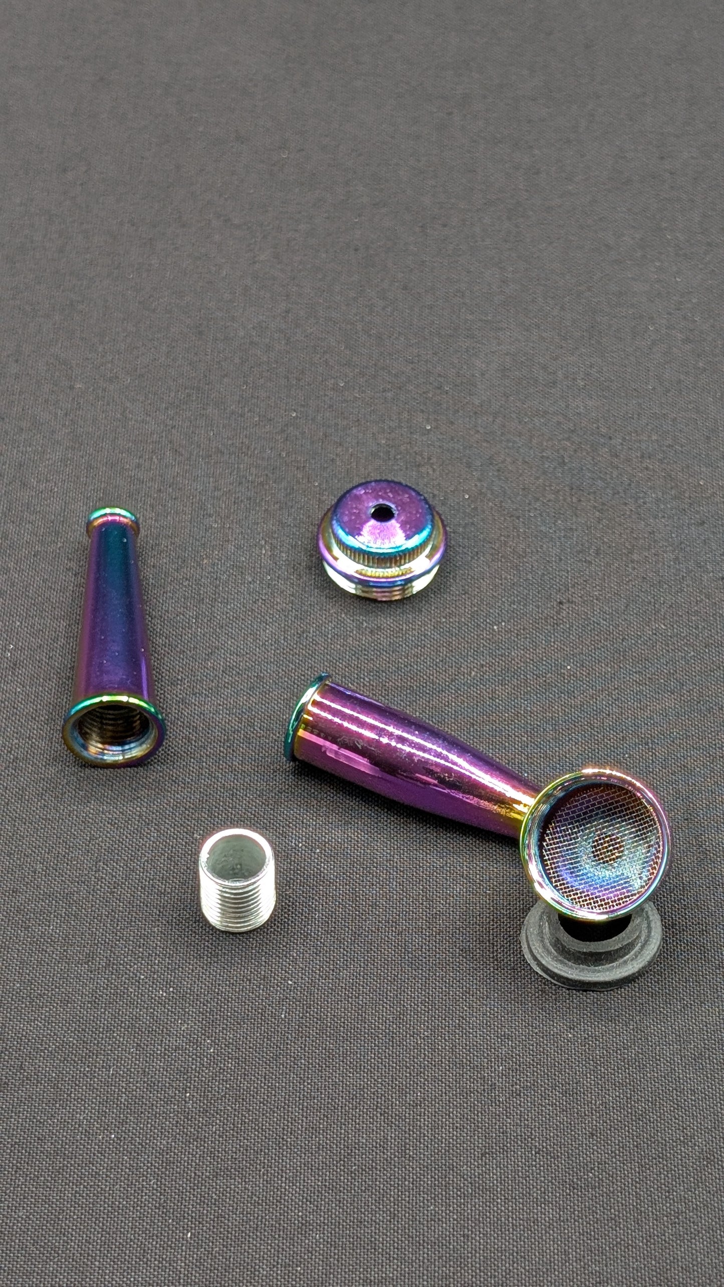 3.75" Metal Spoon + 5 FREE Screens! Rainbow