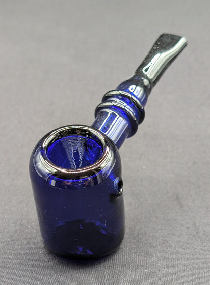 5.25" Glass Spoon Hammer Dark Blue