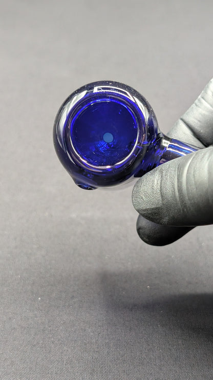 5.25" Glass Spoon Hammer Dark Blue