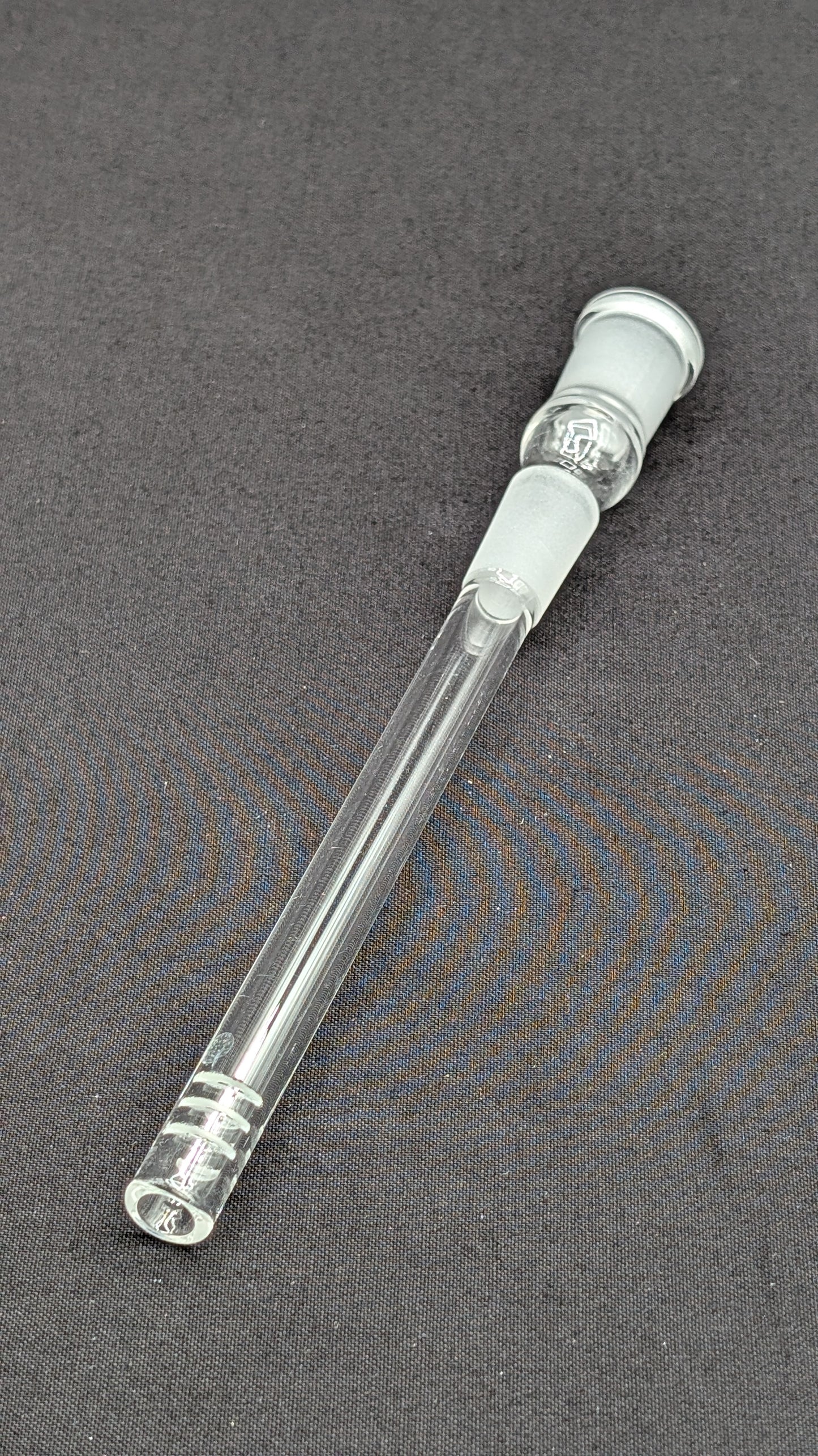 3" 6 Cut Glass Downstem 18MM Male to 14MM Female Opening
