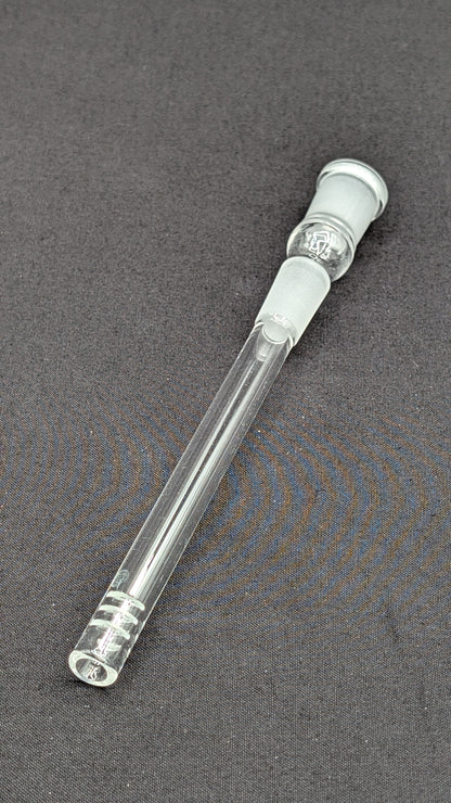 3" 6 Cut Glass Downstem 18MM Male to 14MM Female Opening