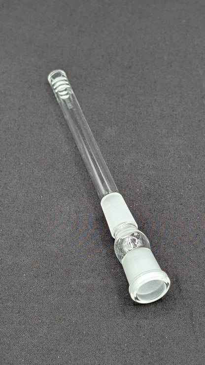 3" 6 Cut Glass Downstem 18MM Male to 14MM Female Opening