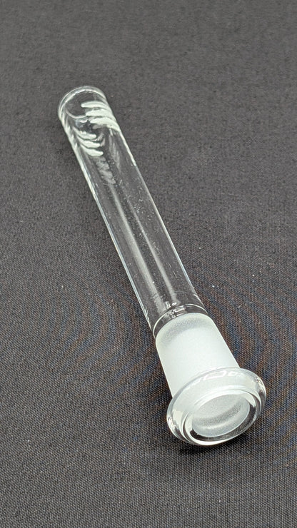 4" 6 Cut Glass Downstem 18MM Male to 14MM Female Opening