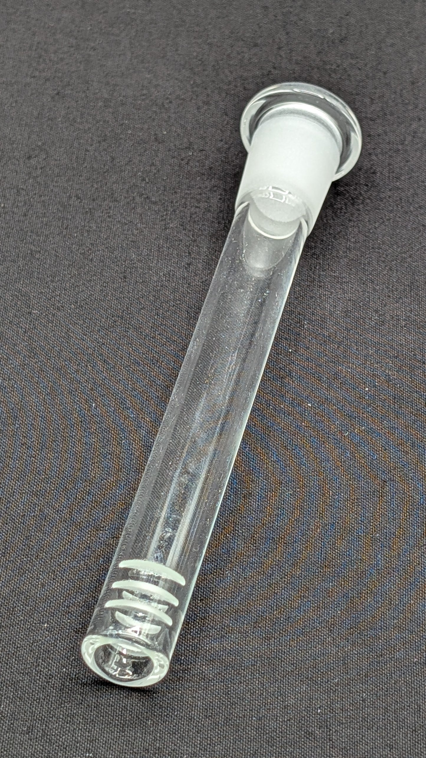 4.5" 6 Cut Glass Downstem 18MM Male to 14MM Female Opening