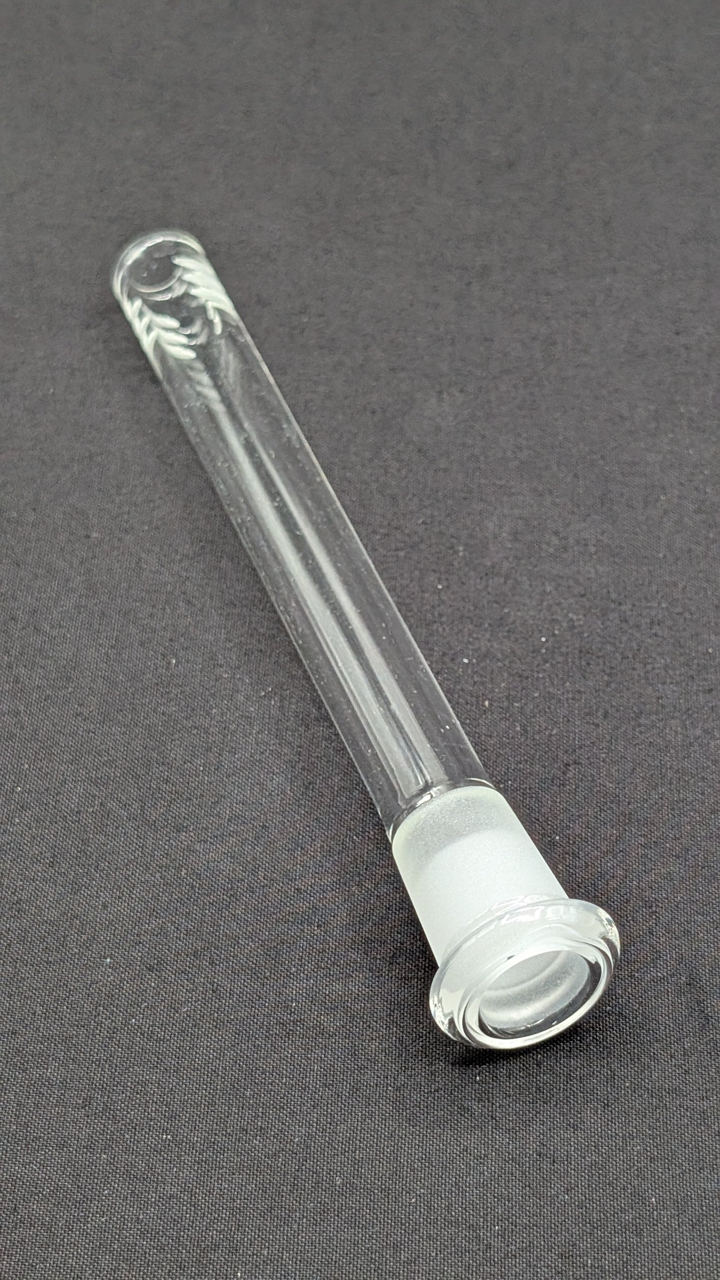 5" 6 Cut Glass Downstem 18MM Male to 14MM Female Opening