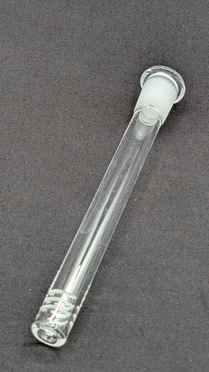 5.5" 6 Cut Glass Downstem 18MM Male to 14MM Female Opening