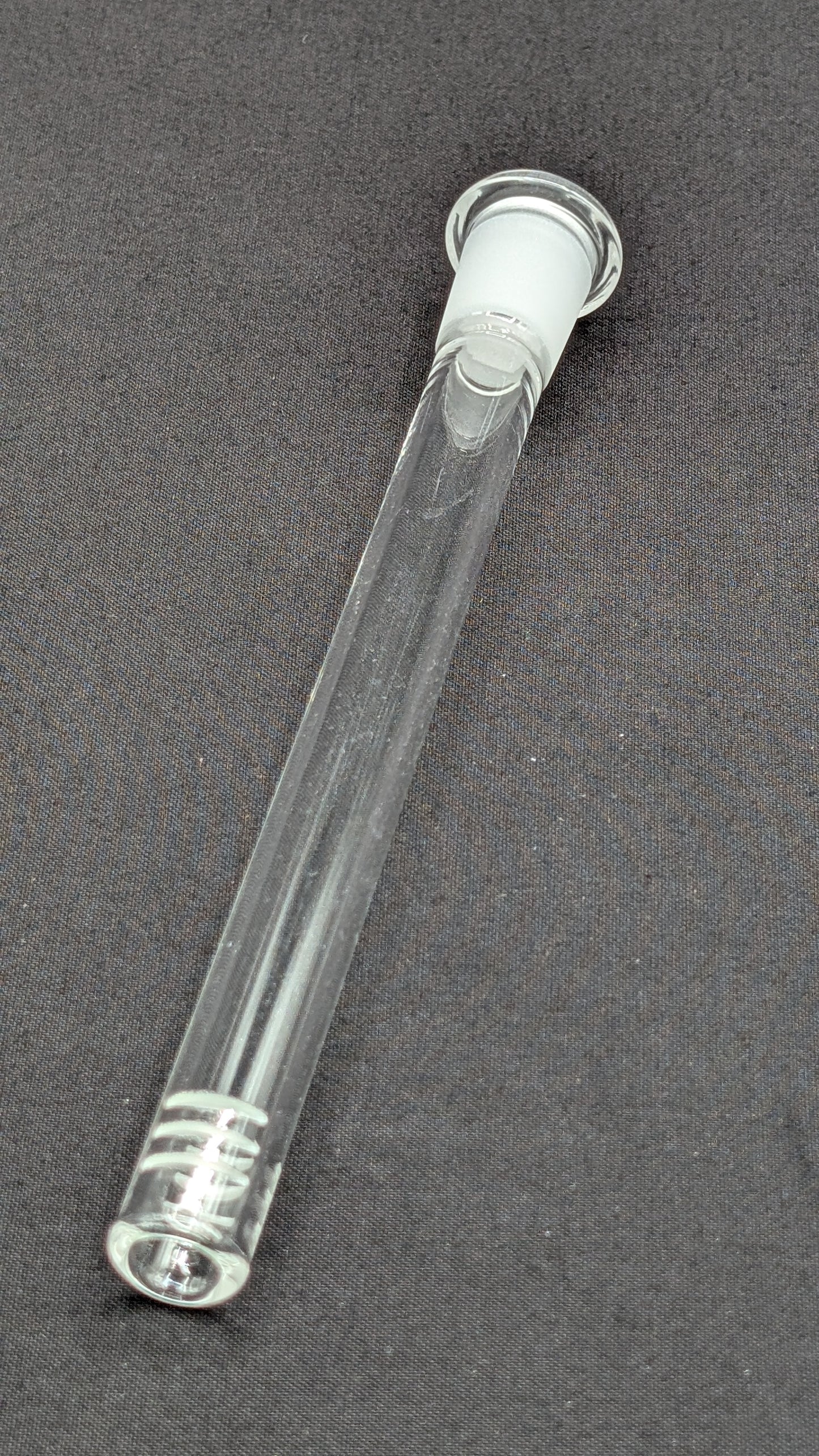 6" 6 Cut Glass Downstem 18MM Male to 14MM Female Opening