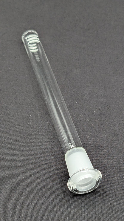 6" 6 Cut Glass Downstem 18MM Male to 14MM Female Opening