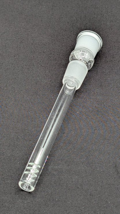 4.5" 6 Cut Glass Downstem 18MM Male to 18MM Female Opening