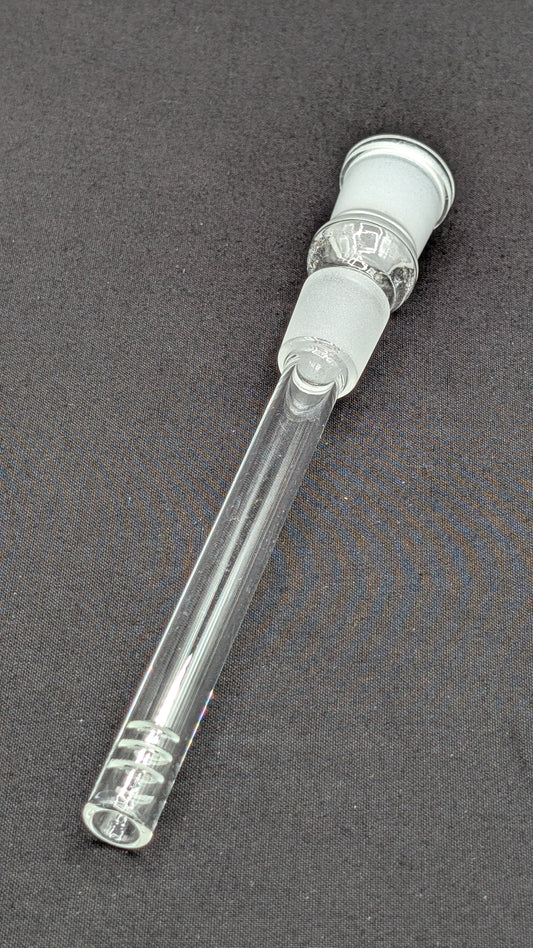 4.5" 6 Cut Glass Downstem 18MM Male to 18MM Female Opening