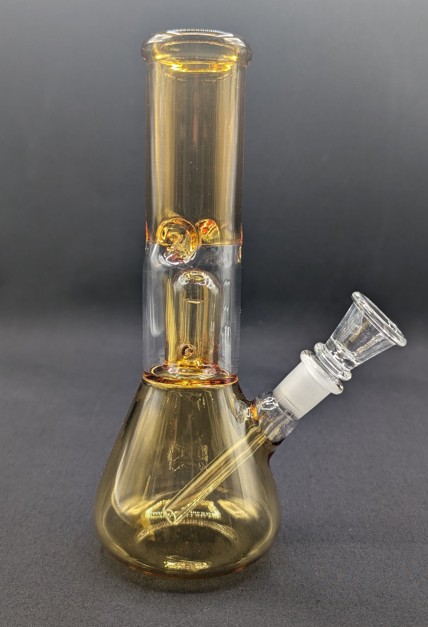 8" Glass Water Pipe Bong Yellow + 5 FREE Screen (Colored Glass)