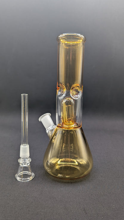8" Glass Water Pipe Bong Yellow + 5 FREE Screen (Colored Glass)