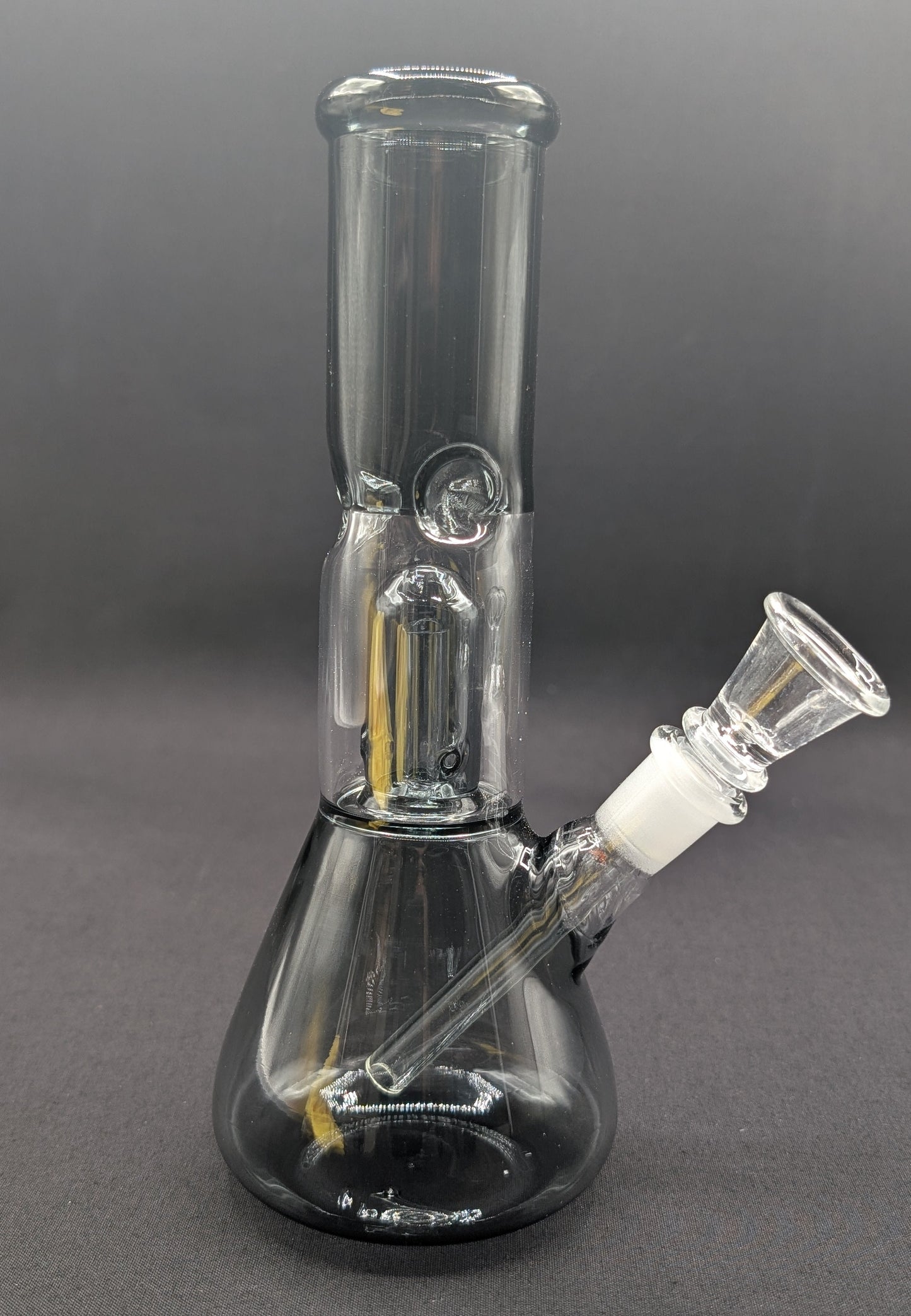8" Glass Water Pipe Bong Gray + 5 FREE Screen (Colored Glass)