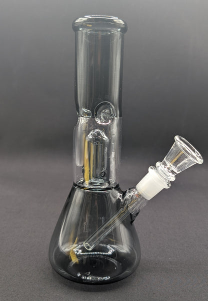 8" Glass Water Pipe Bong Gray + 5 FREE Screen (Colored Glass)