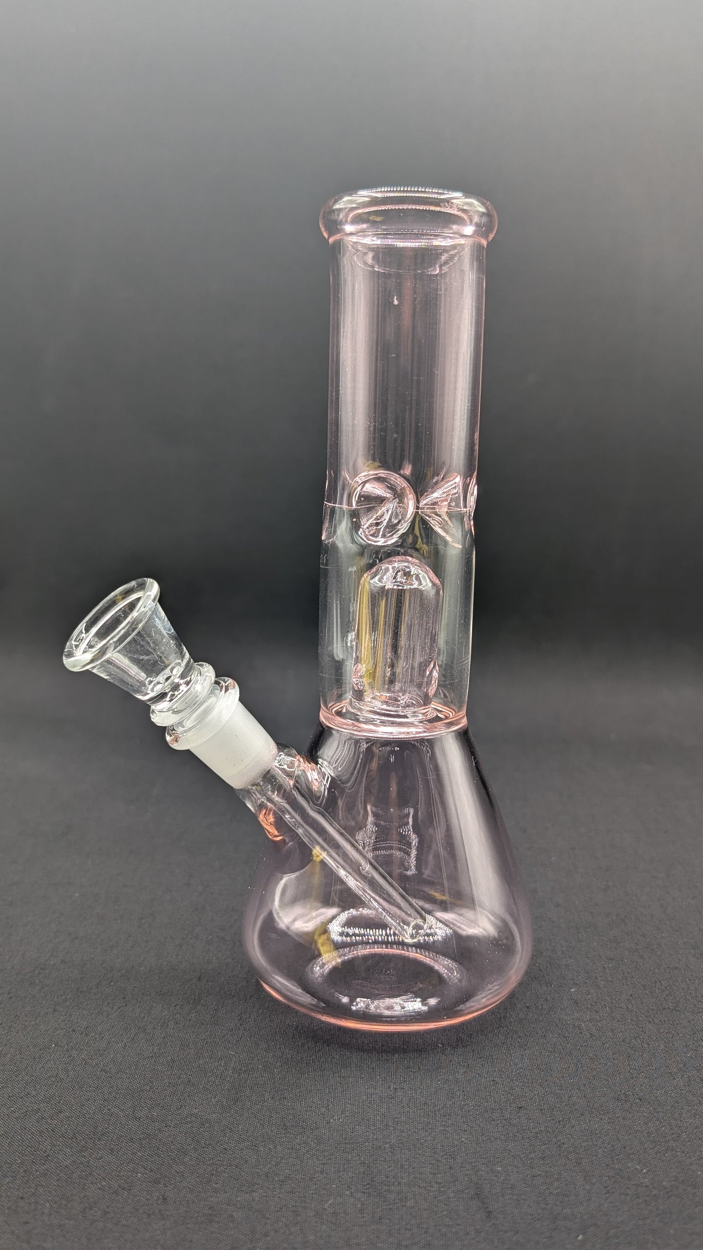 8" Glass Water Pipe Bong Pink + 5 FREE Screen (Colored Glass)