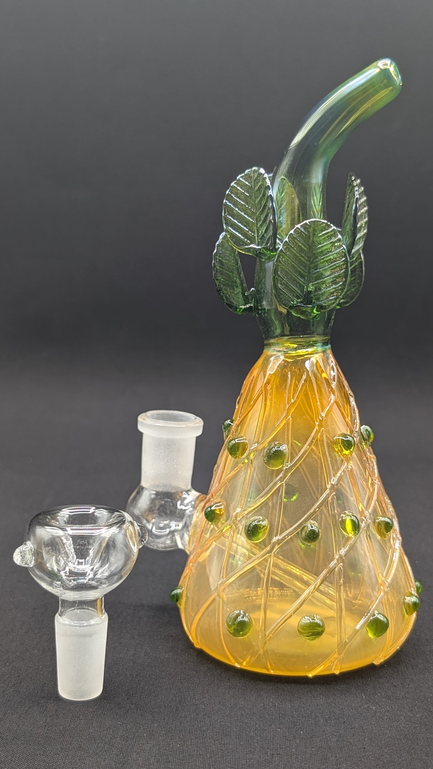7.5" Glass Water Pipe Bong Pineapple