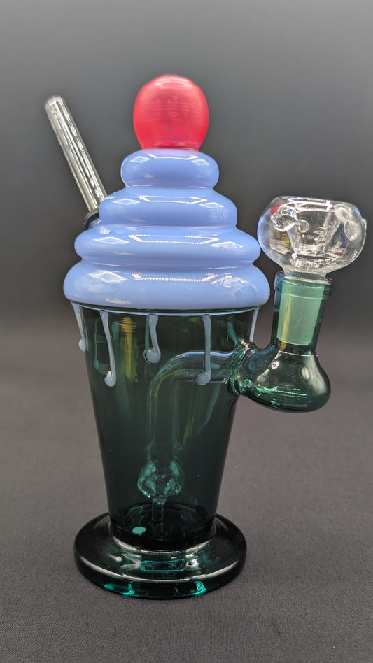 7" Glass Water Pipe Bong Ice Cream Sundae
