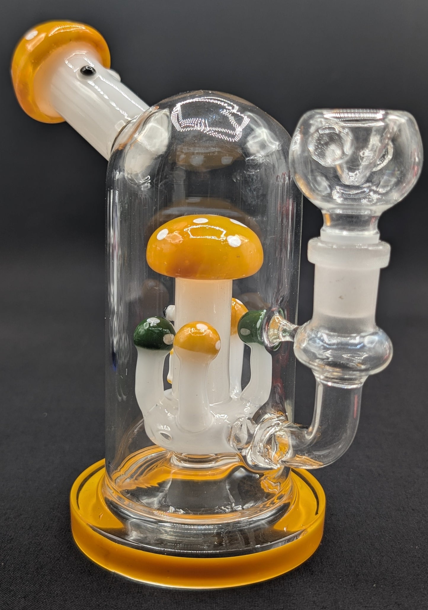 6" Glass Water Pipe Bong Mushroom Style YE
