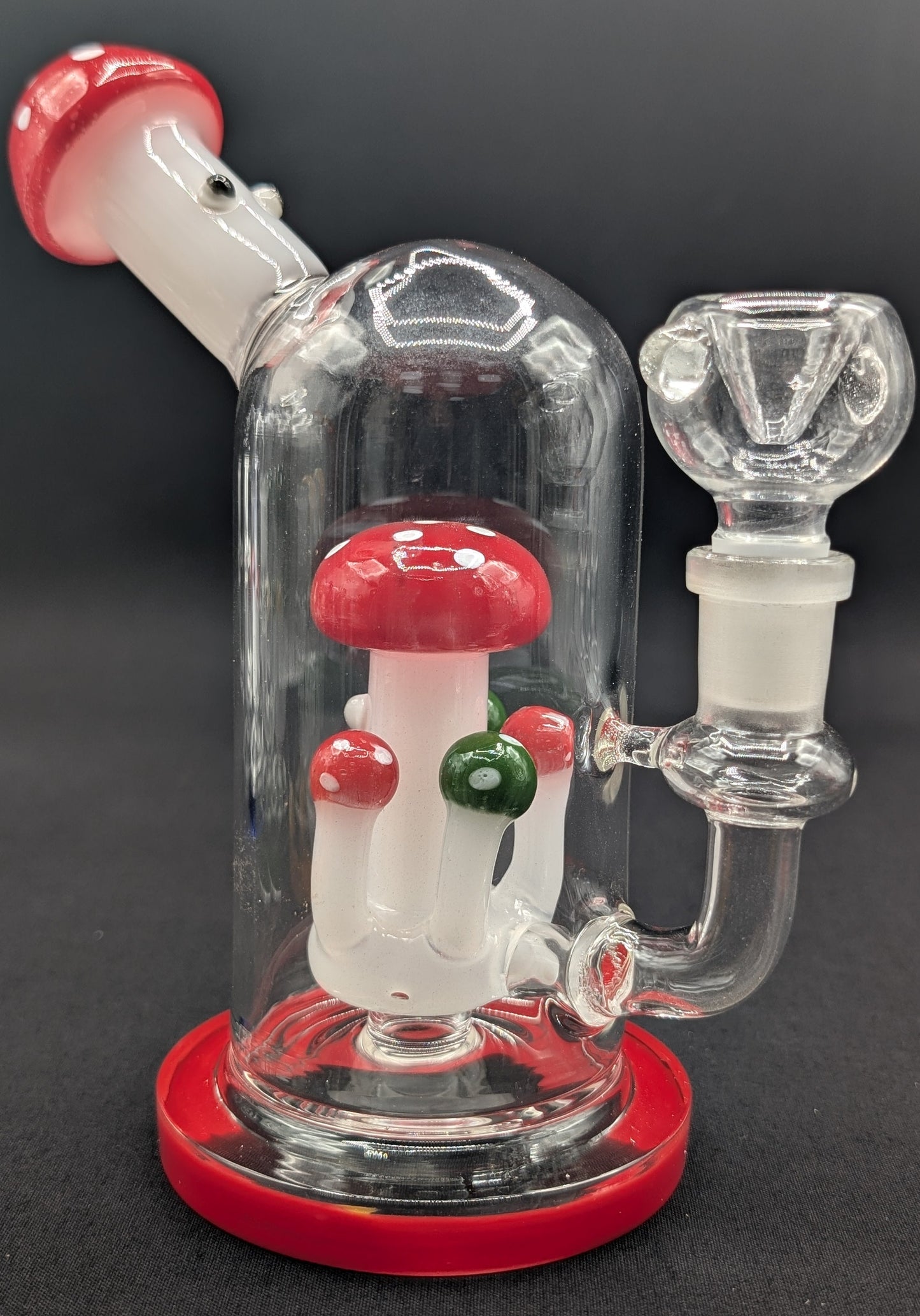 6" Glass Water Pipe Bong Mushroom Style RE