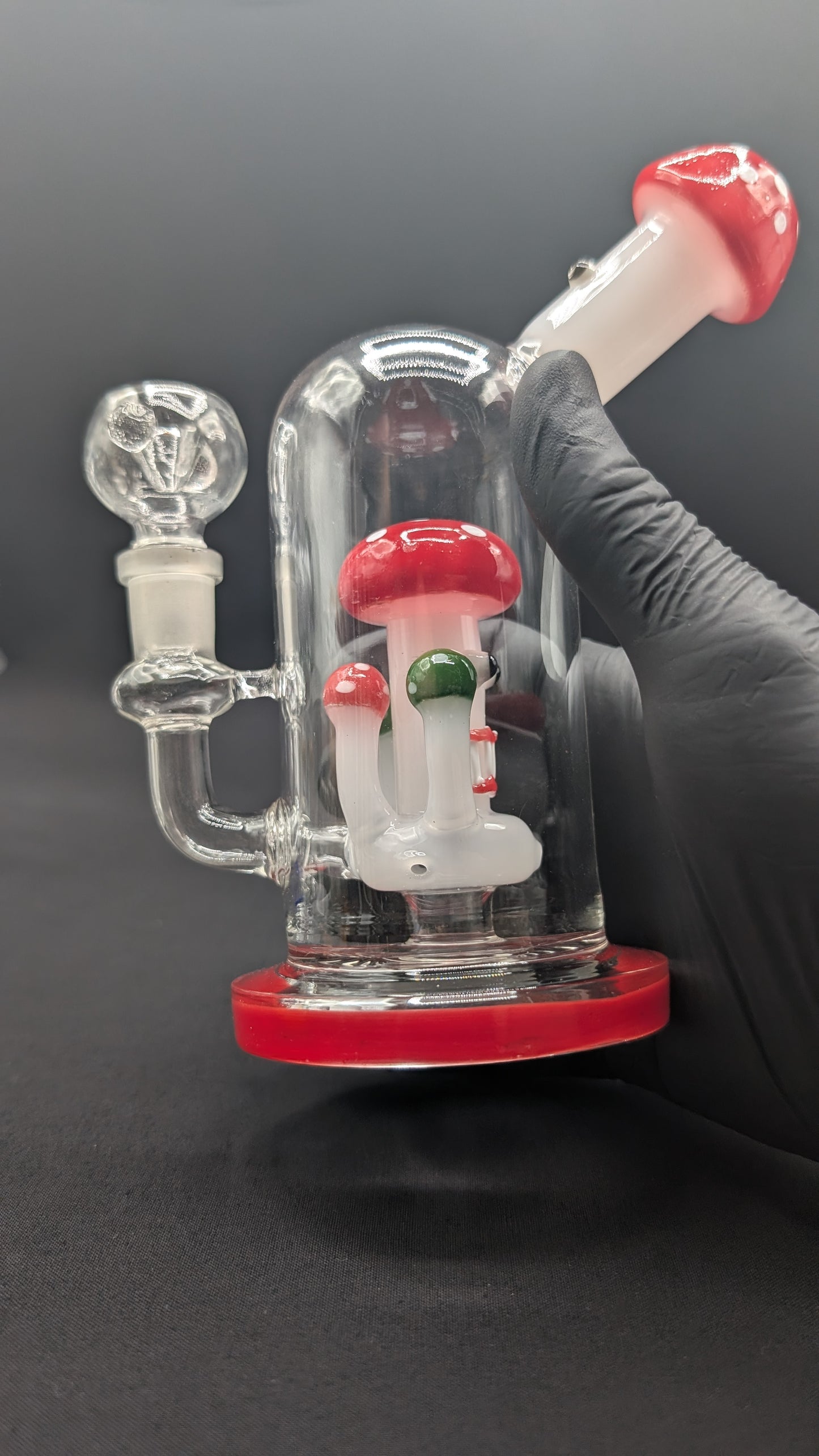 6" Glass Water Pipe Bong Mushroom Style RE