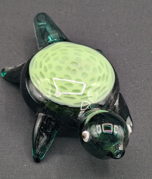 5" Glass Spoon Eye Style Turtle