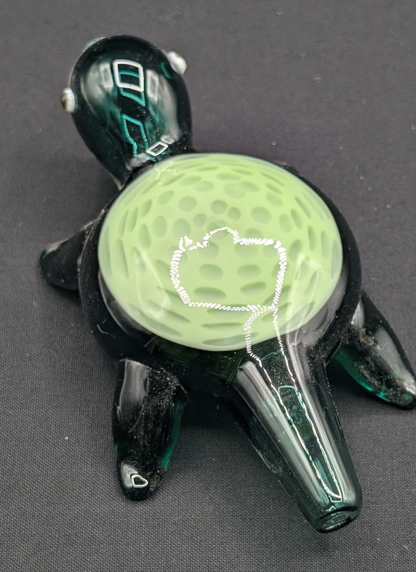 5" Glass Spoon Eye Style Turtle