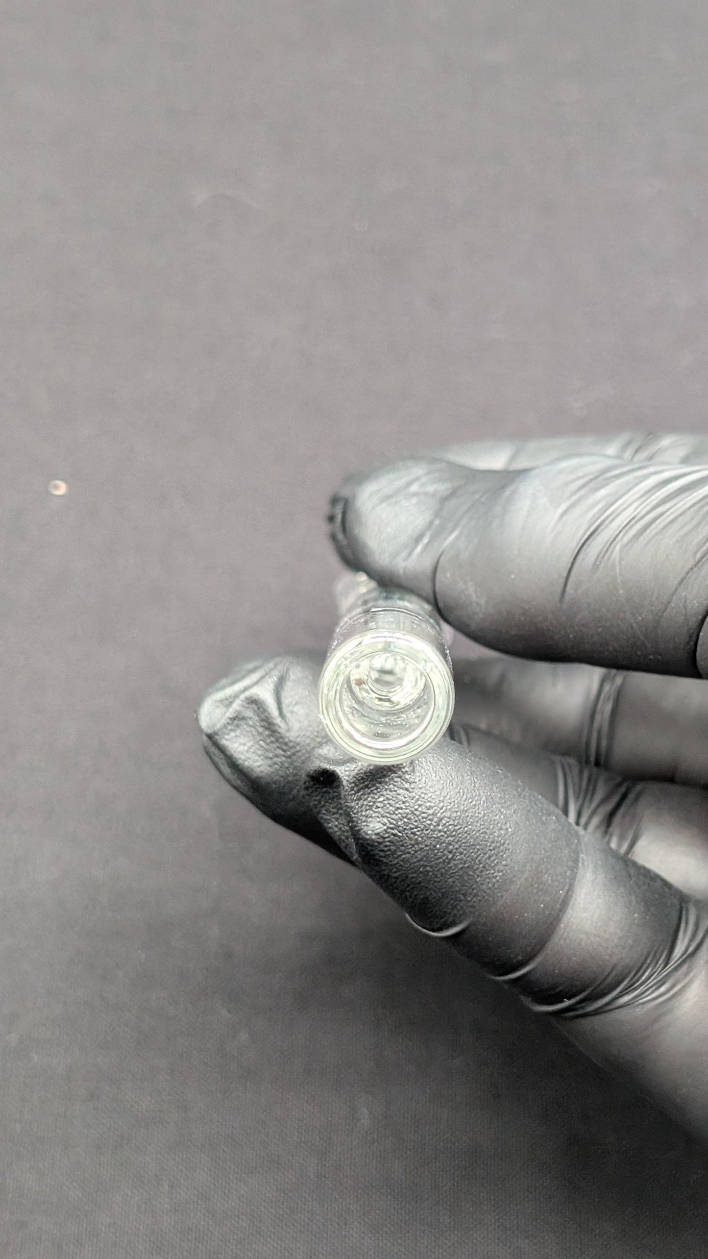 4" Glass One Hitter with Diamond Style Pieces for Smoking  - Pinched Lip