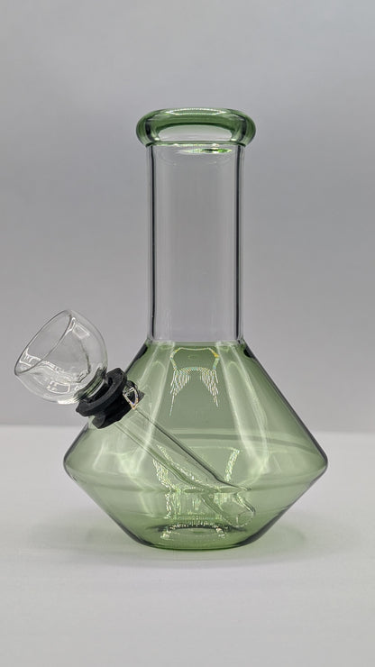 5" Glass Water Pipe Bong UFO Green (Colored Glass)