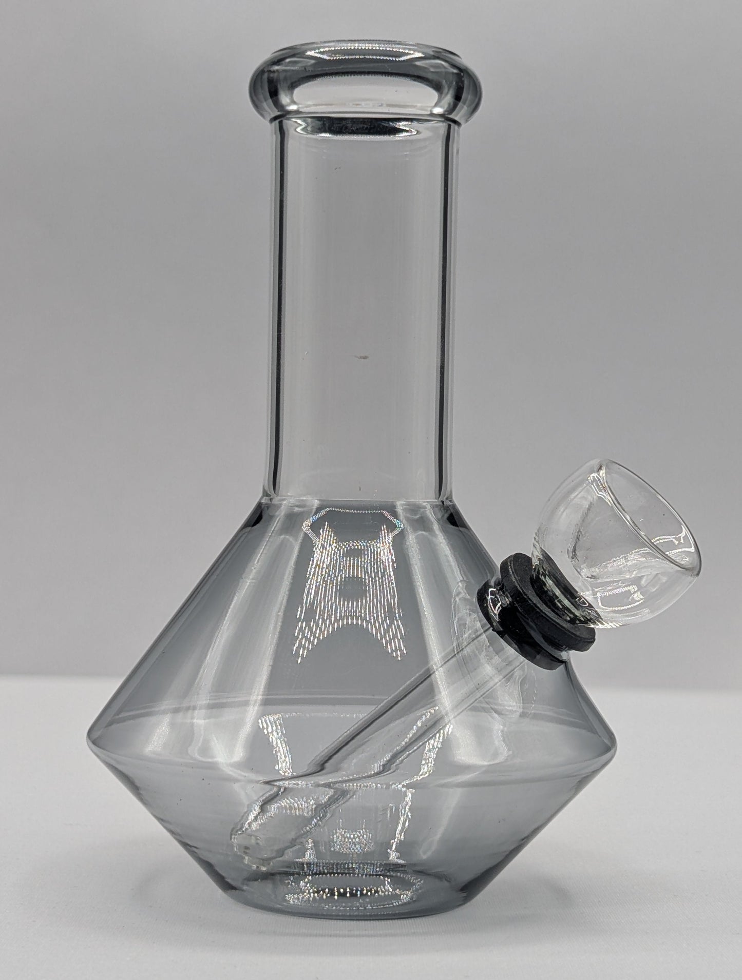 5" Glass Water Pipe Bong UFO Black (Colored Glass)