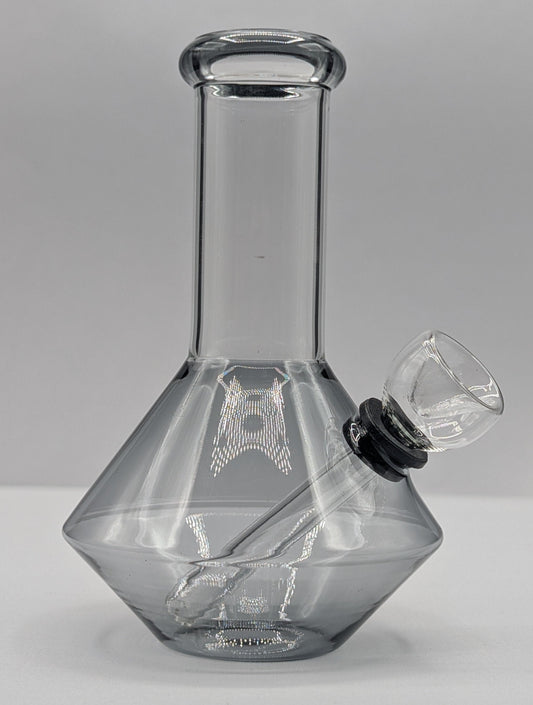 5" Glass Water Pipe Bong UFO Black (Colored Glass)