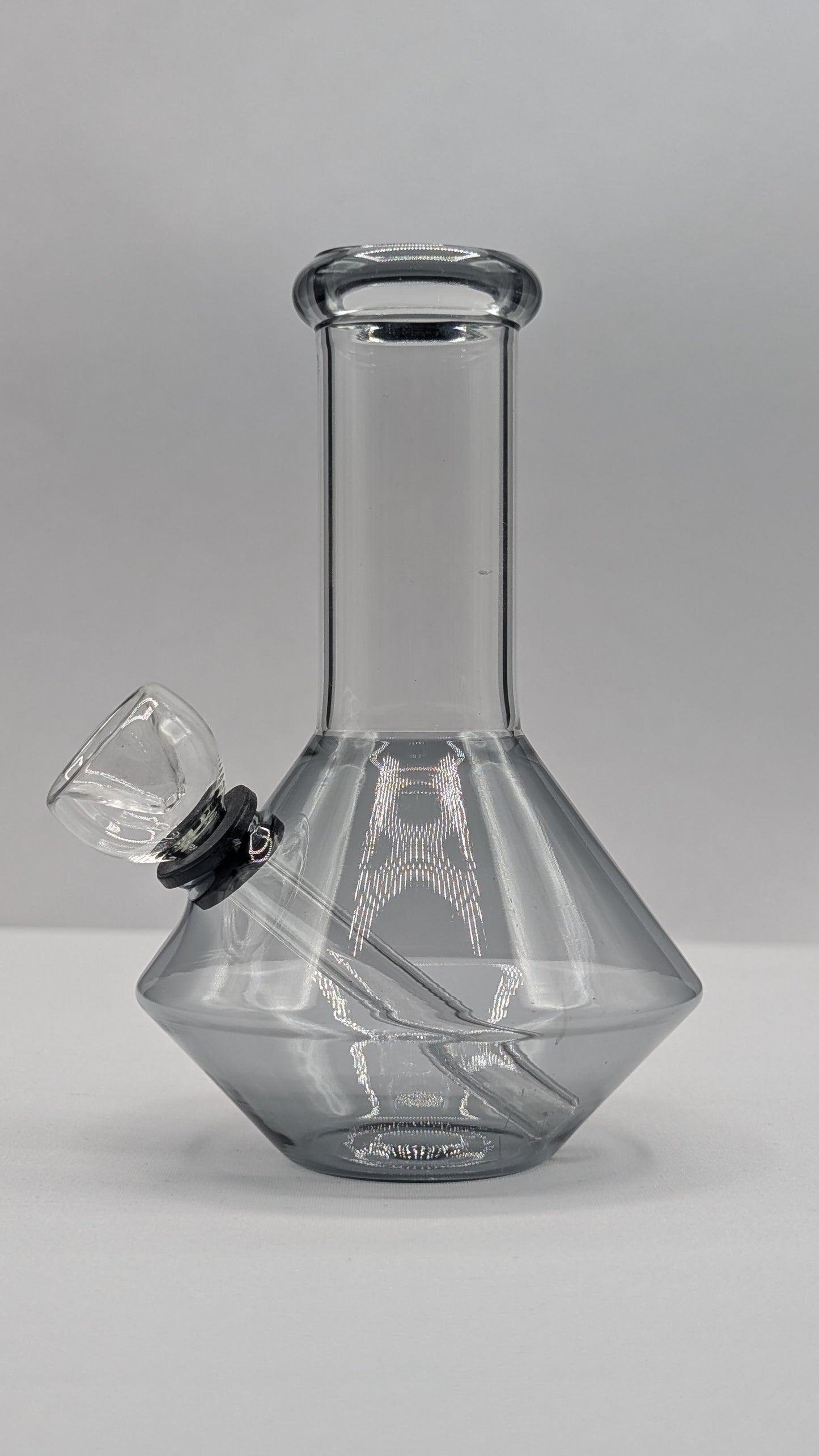 5" Glass Water Pipe Bong UFO Black (Colored Glass)