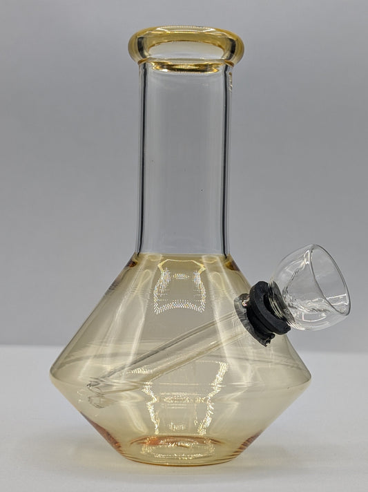 5" Glass Water Pipe Bong UFO Yellow (Colored Glass)