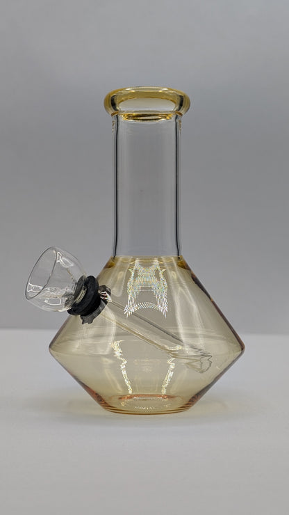 5" Glass Water Pipe Bong UFO Yellow (Colored Glass)